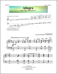 Allegro Handbell sheet music cover Thumbnail